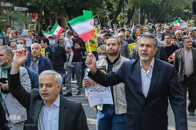راهپیمایی مردم تبریز علیه حادثه تروریستی شاه چراغ‎‎