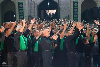 مراسم سنتی 13 محرم در مسجد ملااسماعیل یزد‎