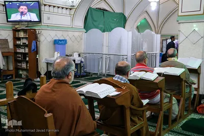 مراسم معنوی اعمال ام داود در حرم عبدالعظیم الحسنی(ع)