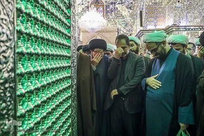 حضور ائمه جماعت در حرم حضرت شاهچراغ علیه‌السلام