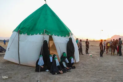 مراسم آیینی خیمه‌سوزان در مبارکه