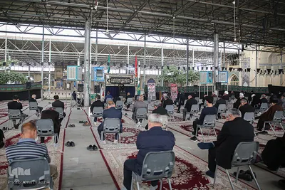 مراسم روضه خوانی صبح عاشورا ۱۴۰۰ در مسجد شهدای شیراز‎‎