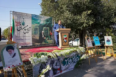 گلباران قبور شهدا‎