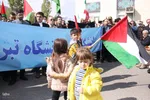 تجمع حوزویان و دانشگاهیان در اعتراض به حمله وحشیانه اسرائیل به بیمارستان غزه‎