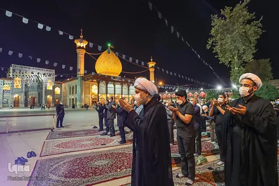 عزاداری شب تاسوعای حسینی در حرم شاهچراغ(ع)