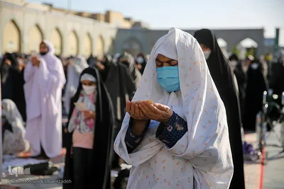 نماز عید فطر در حرم مطهر رضوی
