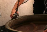طبخ و توزیع آش گندم در یزد‎