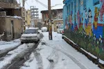 اولین بارش برف در همدان‎