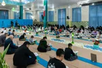 مراسم جزءخوانی قرآن در امامزاده نرمی دولت‌آباد