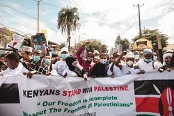 Maandamano Kenya kupinga jinai za Wazayuni dhidi ya Wapalestina