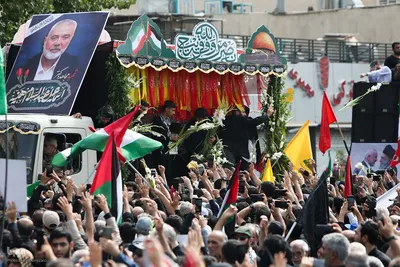 مراسم تشییع پیکر شهید «اسماعیل هنیه» در تهران