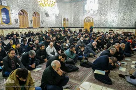 غبار‌روبی مضجع مطهر حضرت عبدالعظیم حسنی(ع)