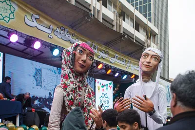 جشن بزرگ نیمه شعبان از میدان هفتم تیر تا ولیعصر (عج)