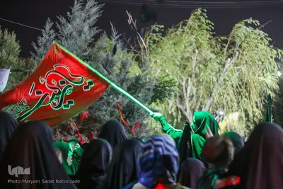 عزاداری شب پنجم محرم الحرام در باغ جنت