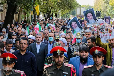 راهپیمایی مردم تبریز علیه حادثه تروریستی شاه چراغ‎‎
