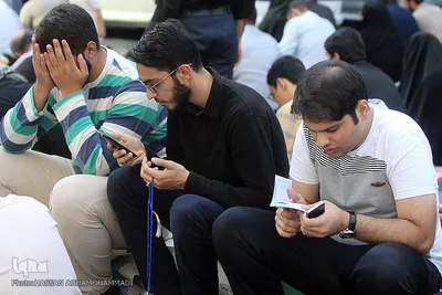 دعای عرفه در حسینیه صنف لباس فروشان تهران