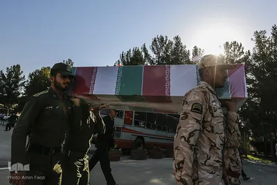 استقبال از 9 شهیدگمنام دوران دفاع مقدس ـ شيراز