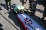 مراسم استقبال از پیکرهای 44 شهید تازه تفحص شده دوران دفاع مقدس در مرز بین المللی شلمچه برگزار شد