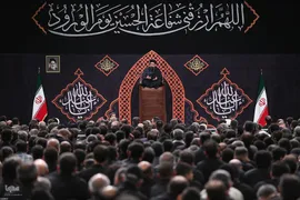 مراسم عزاداری شب تاسوعا در حسینیه امام خمینی(ره)
