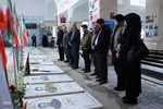 ادای احترام جهادگران دانشگاهی آذربایجان‌شرقی به مقام شامخ شهید آل هاشم و شهدای جنک رمضان