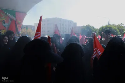 مراسم آیینی پیاده‌روی جاماندگان اربعین حسینی - تبریز