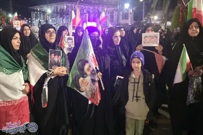 چهل و پنجمین  اجتماع  و رهپیمایی  مردم انقلابی  بابلسر در دفاع ملی
