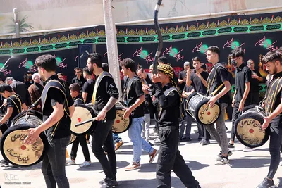 مراسم نخل‌برداری به مناسبت شهادت امام رضا(ع) در یزد‎