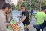 ایستگاه صلواتی به مناسبت ولادت امام حسن عسکری(ع) در ملایر‎