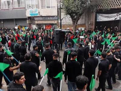 مراسم "محفل اشک"ویژه تاسوعای حسینی در اهر
