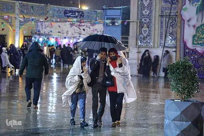 حال و هوای حرم شاهچراغ(ع) در شب نیمه شعبان‎