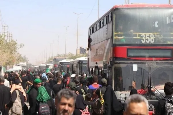 تسهیل حمل و نقل زائران در کربلا در آستانه عاشورا