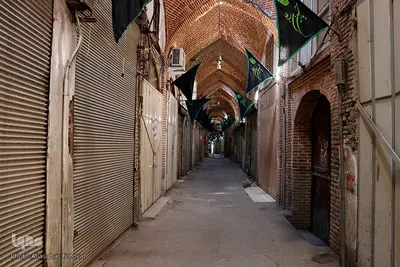 سکوت بازار تبریز در روز تاسوعا