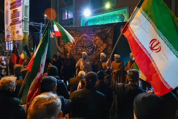 حضور امام جمعه تبریز در جمع عزاداران