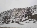 بارش برف در محورهای مواصلاتی شهرستان اهر