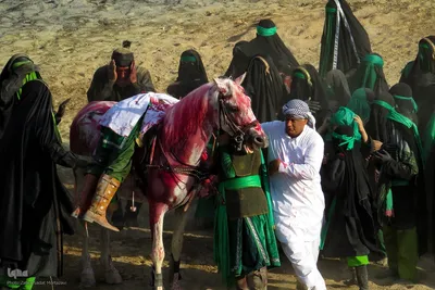 مراسم خیمه‌سوزان و مقتل‌خوانی در خمینی‌شهر اصفهان