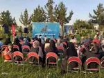 آیین اهتزاز پرچم جشنواره ملی تئاتر کوتاه ارسباران در اهر