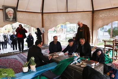 تجدید میثاق اعضای جهاددانشگاهی واحد اصفهان با شهدا