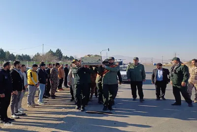 تشییع پیکر مطهر شهید گمنام در میاندوآب
