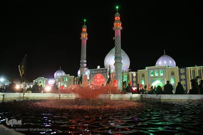 عزاداری شب پنجم محرم در مسجد جمکران
