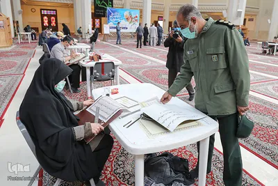 بداهه نگاری مشق سلیمانی در حرم مطهر شاهچراغ(ع) شیراز