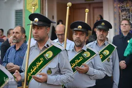 اهتزاز پرچم گنبد منور حضرت عبدالعظیم (ع)