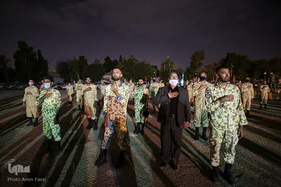 عزاداری شب عاشورا در تیپ 55 هوابرد ارتش‎