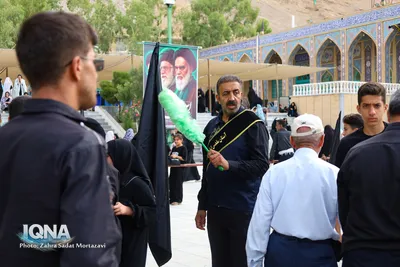 پیاده‌روی دلدادگان اربعین حسینی در خمینی‌شهر