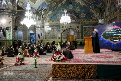 مراسم تغییر نام صحن جامع رضوی به صحن پیامبر اعظم (ص)
