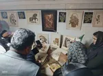 افتتاحیه نمایشگاه گروهی آثار هنرهای تجسمی "حلقه هنرمندان" در اهر