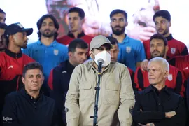 مراسم بدرقه تیم ملی فوتبال ایران در میدان انقلاب