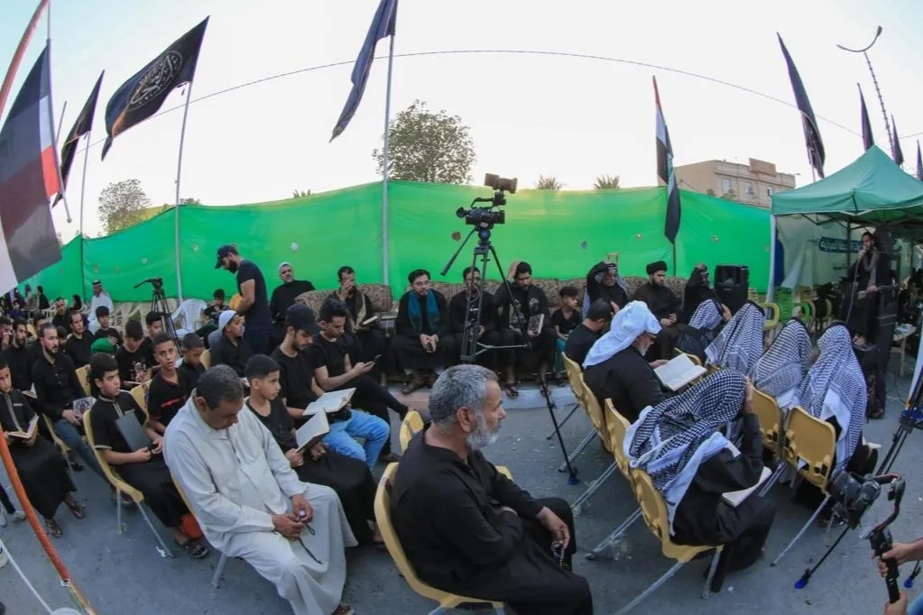 محفل قرآني في المثنى ضمن مشروع تعليم القراءة الصحيحة للزائرين + صور