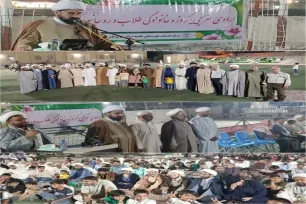 گردهمایی خانوادگی روحانیون شیعه و اهل سنت در پارسیان برگزار شد