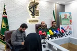 نشست خبری فرمانده سپاه کرج به مناسبت هفته دفاع مقدس‎