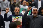 مراسم چهلم شهدای حوادث دی‌ماه در گلستان شهدای اصفهان
